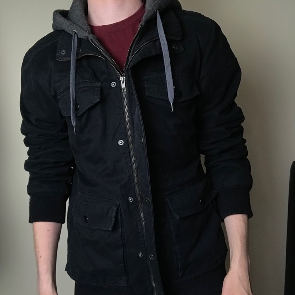 Mens Zip Up Winter Jacket - Picture 1 of 3